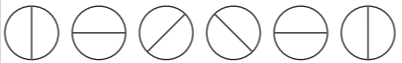 Which set of symbols should replace the question marks?