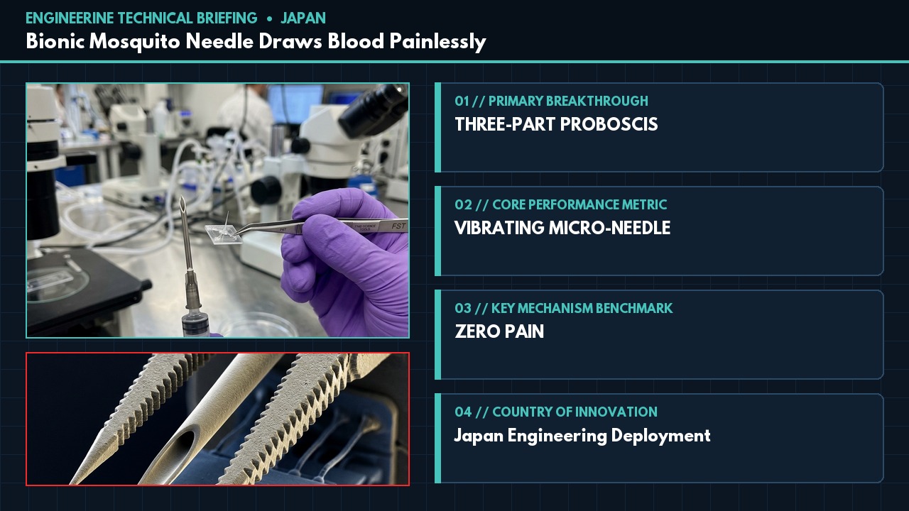 Bionic Mosquito Needle Draws Blood Painlessly – Engineerine