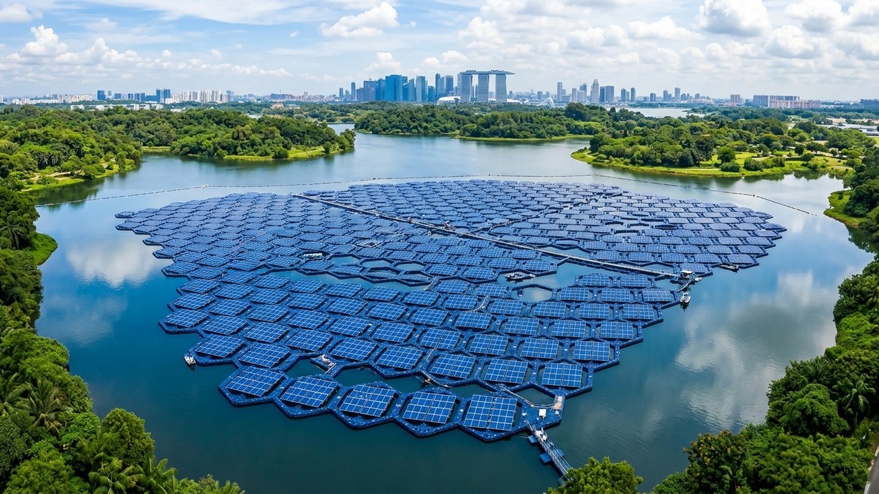 Singapore Builds Massive Floating Solar Farm – Engineerine
